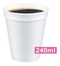 Imagem do produto Copo de Isopor 240ml pacote c/ 25 UND